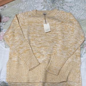 A new day, S, sweater, yellow cream